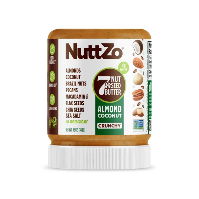 NUTTZO 12oz Almond Coconut Crunchy (Formerly 'Keto Butter')