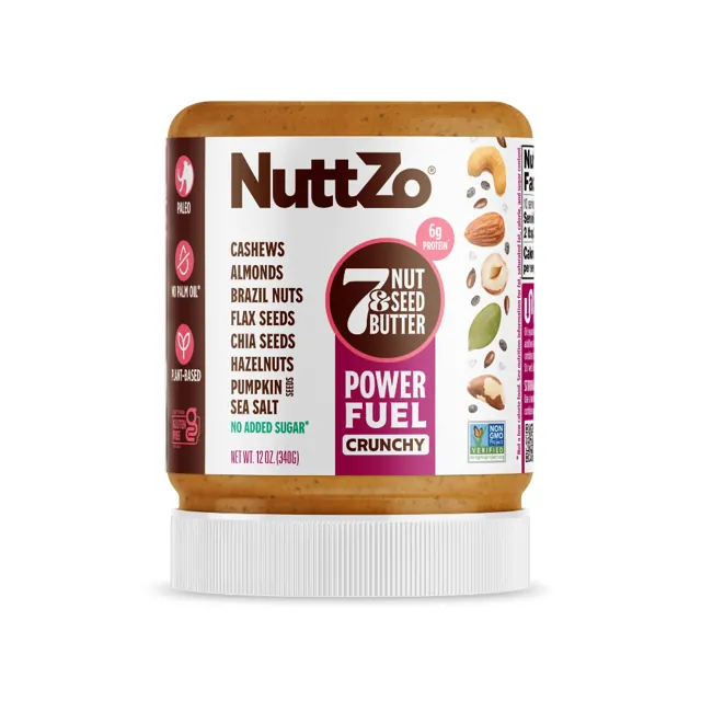 NUTTZO 12oz Natural Paleo Power Fuel Crunchy