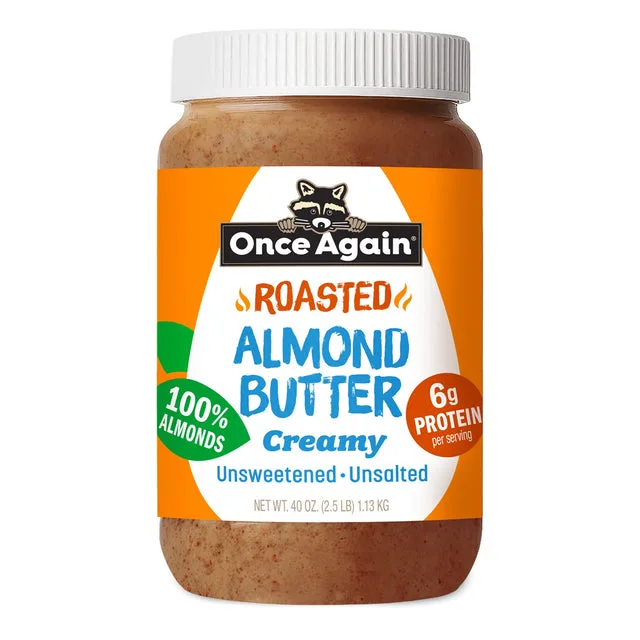 Once Again Creamy Natural Almond Butter - Roasted - 40oz Jar
