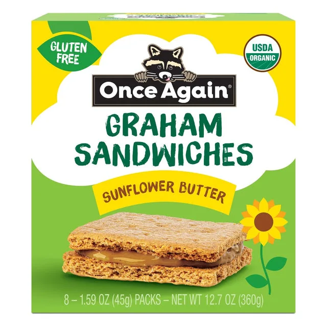 Once Again Sunflower Butter Graham Sandwiches