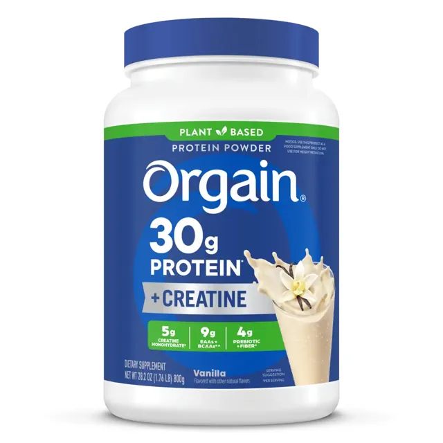Orgain 30g Protein + Creatine Powder - Vanilla