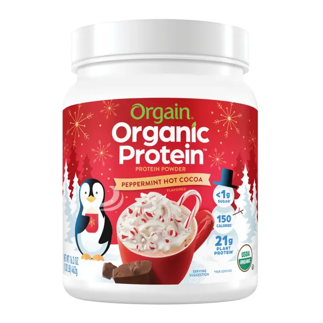 Orgain Organic Protein™ Plant Based Protein Powder - Peppermint Hot Cocoa