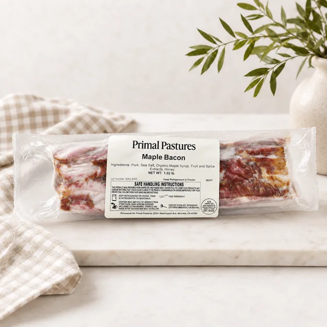 Primal Pastures Maple Cured Bacon