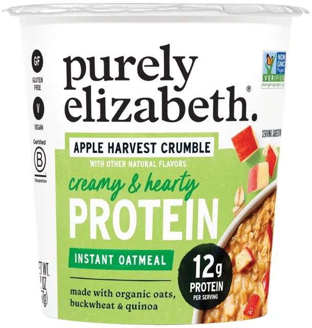 Purely Elizabeth Apple Harvest Crumble Protein Oatmeal Cup