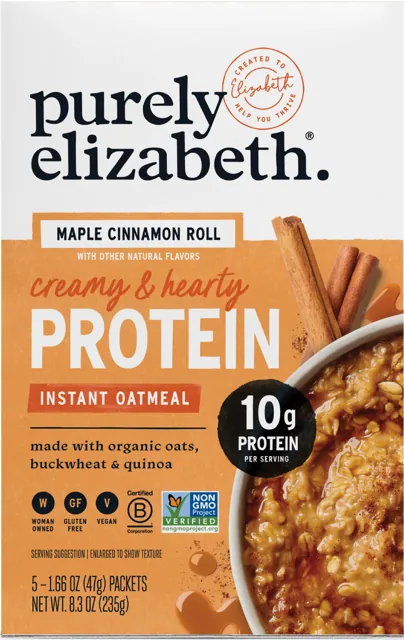 Purely Elizabeth Maple Cinnamon Roll Protein Oatmeal