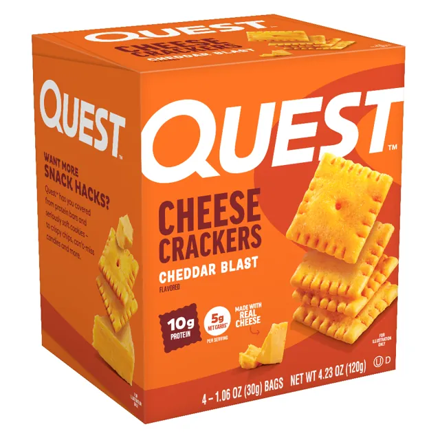 Quest Nutrition Cheddar Blast Cheese Crackers