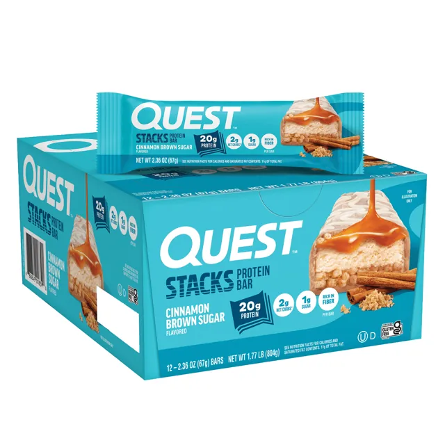 Quest Nutrition Cinnamon Brown Sugar Stacks Bars