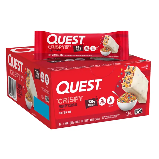 Quest Nutrition Fruity Cereal Crispy Hero Protein Bars