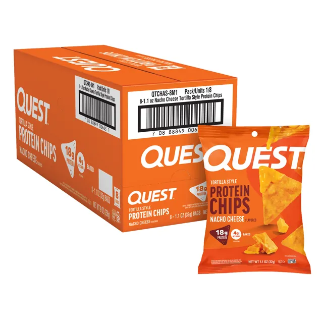 Quest Nutrition Nacho Cheese Tortilla Style Protein Chips