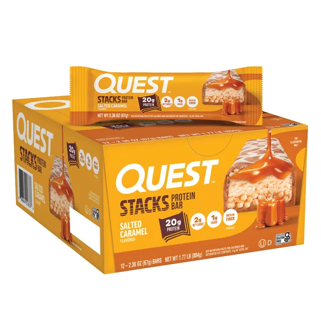 Quest Nutrition Salted Caramel Stacks Bars