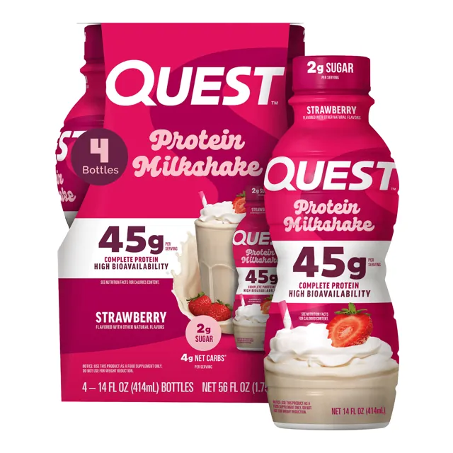 Quest Nutrition Strawberry 45g Protein Milkshake