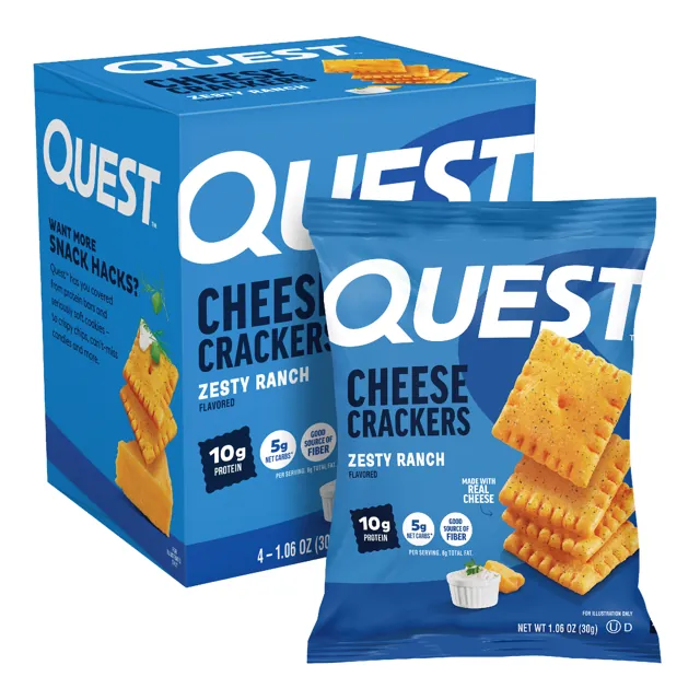 Quest Nutrition Zesty Ranch Cheese Crackers