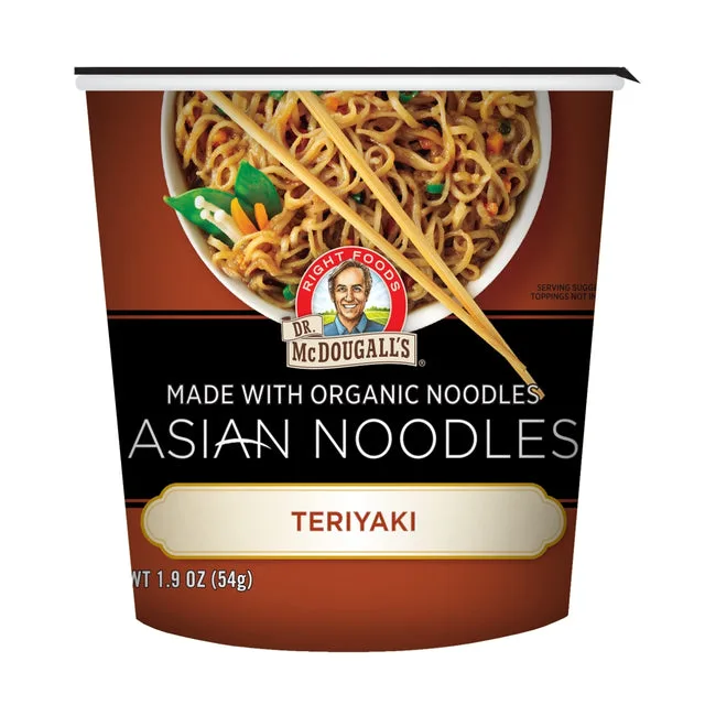 Dr. McDougall’s Right Foods Teriyaki Noodle Cup - made with Organic Noodles