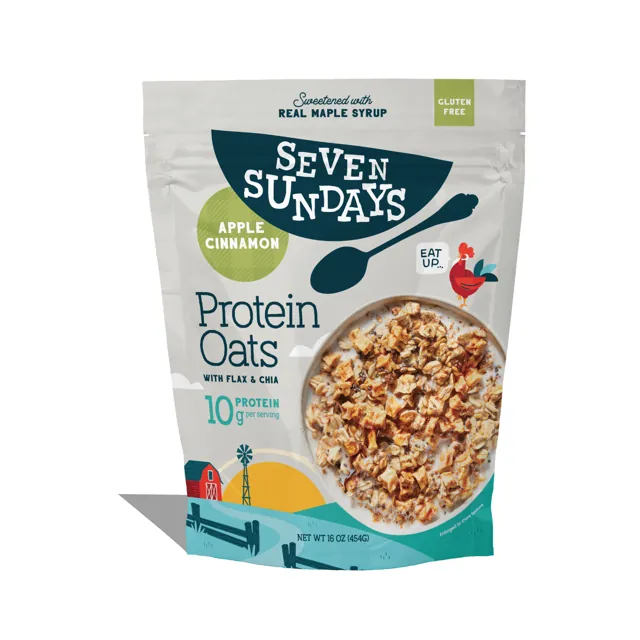 Seven Sundays Apple Cinnamon Protein Oats, 16oz