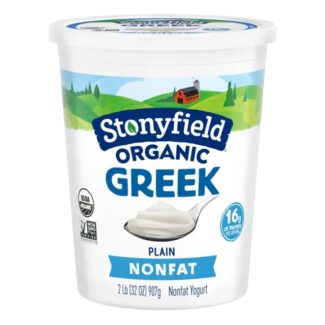 Stonyfield Organic Greek Nonfat Plain Yogurt 32 oz