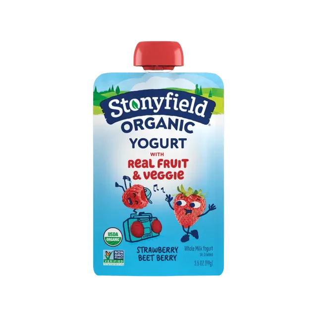 Stonyfield Stonyfield Organic Kids Strawberry Beet Berry Whole Milk Yogurt Pouch, 3.5 oz.