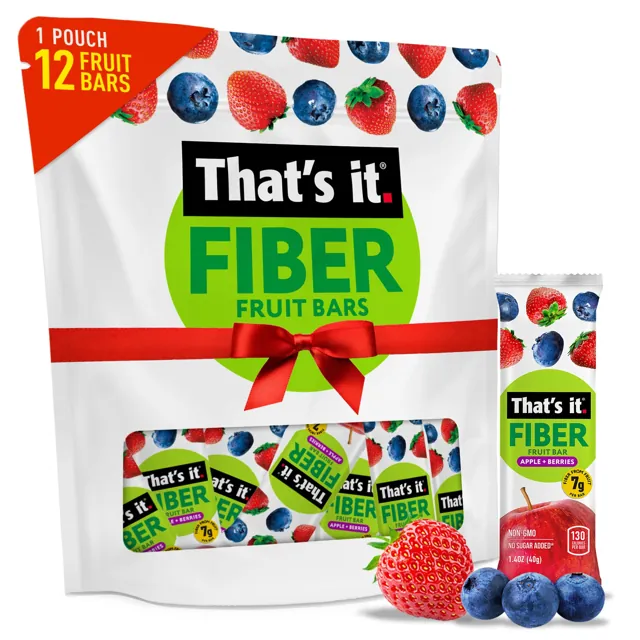 That's it. Apple + Berries Fiber Fruit Bars (12 Bars)
