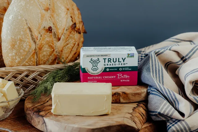 Truly Grass Fed Truly Grass-fed UnSalted Butter - 8 oz