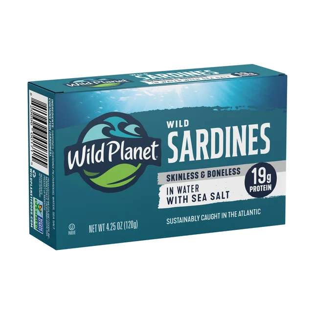 Wild Planet Wild Sardines Skinless & Boneless Fillets In Water