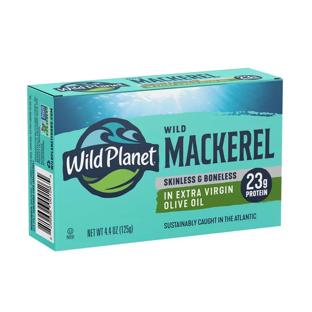Wild Planet Wild Mackerel Fillets In Extra Virgin Olive Oil
