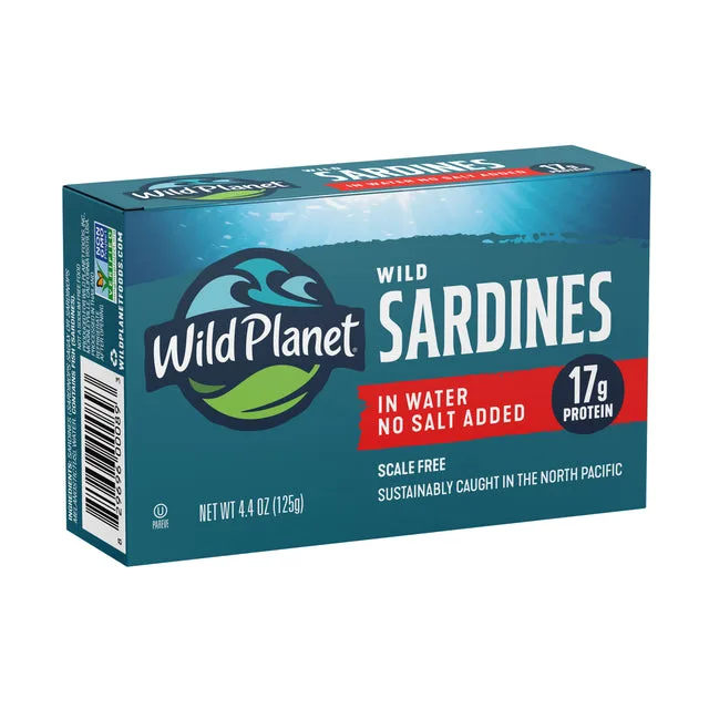 Wild Planet Wild Sardines In Water No Salt Added