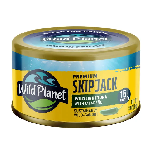 Wild Planet Premium Skipjack Wild Light Tuna with Jalapeño