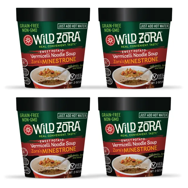 Wild Zora Vermicelli Noodle Soup, Vegan Minestrone