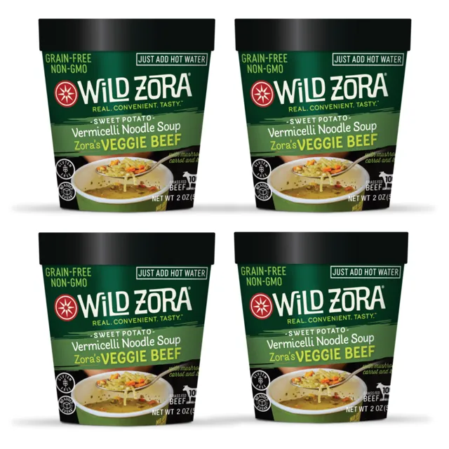 Wild Zora Vermicelli Noodle Soup, Vegetable Beef