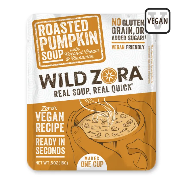 Wild Zora Soup - Vegan - Roasted Pumpkin with Coconut Cream & Cinnamon