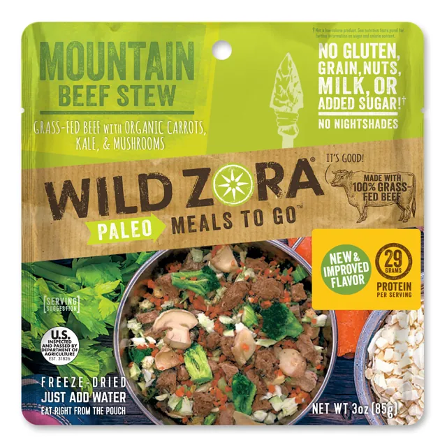Wild Zora Meals To Go - Mountain Beef Stew