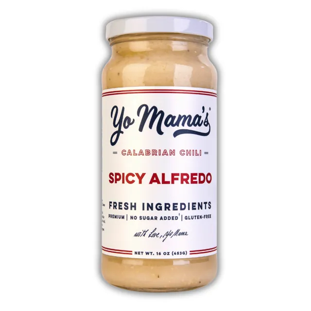 Yo Mama's Foods Spicy Alfredo Sauce