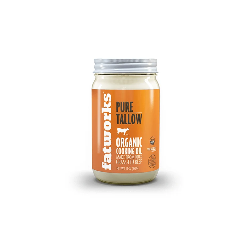 Fatworks Organic Grass Fed Beef Tallow, 14 oz